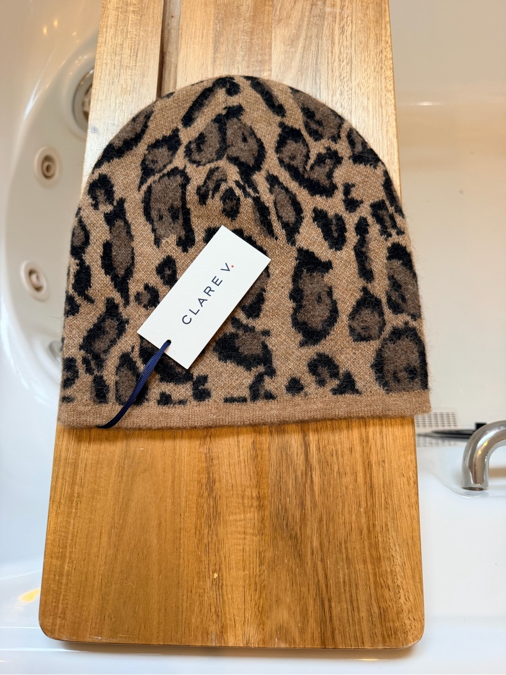 Clare V Beanie - Camel Jaguar baby alpaca wool NWT $95